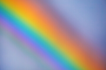 Close-up shot of a rainbow