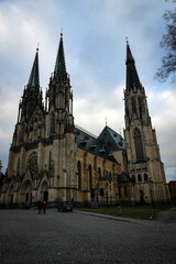 Fototapeta premium Saint Wenceslas Cathedral view in Olomouc, Czech Republic