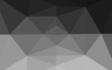 Light Silver, Gray vector blurry triangle pattern.