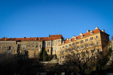 Fototapeta na wymiar Castle of Cesky Krumlov exterior view, Czech Republic