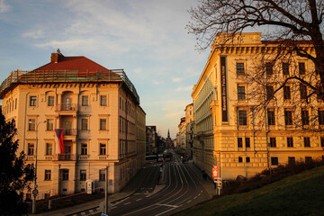 Old architecture of Brno view, Czech Republic