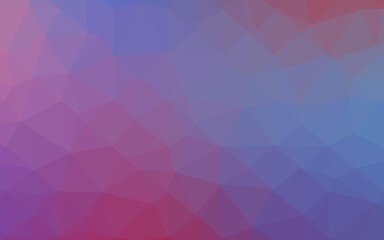 Obraz premium Light Blue, Red vector triangle mosaic template.