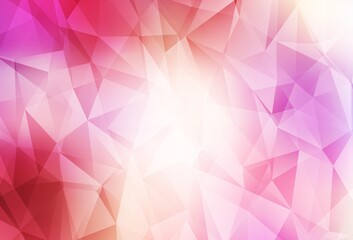 Light Red, Yellow vector abstract mosaic pattern.