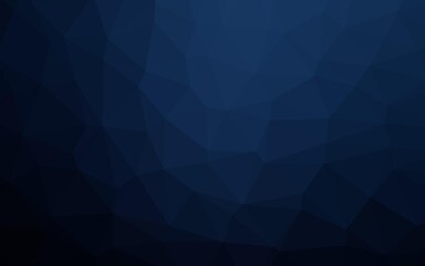 Obraz premium Dark BLUE vector abstract polygonal texture.