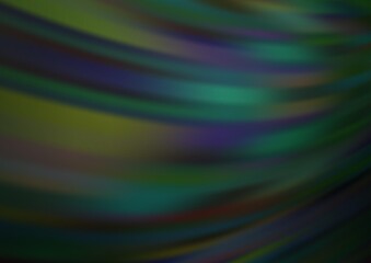 Dark Green vector blurred bright pattern.