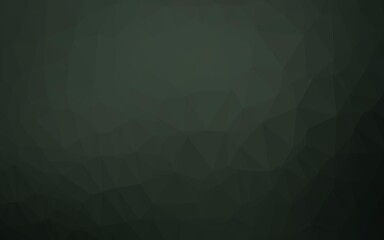 Fototapeta premium Dark Green vector abstract polygonal texture.