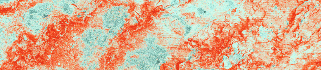 abstract red, orange, celadon and aquamarine colors background for design