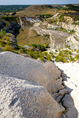 Limestone quarry in Moldova
