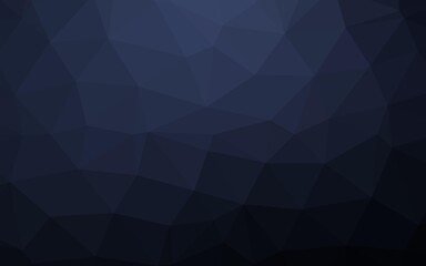 Dark BLUE vector abstract mosaic background.