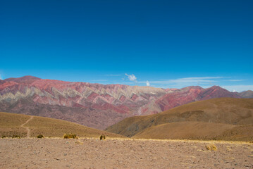 Fototapeta na wymiar Hornocal Argentine colors mountain