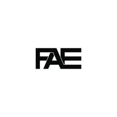 fae letter original monogram logo design