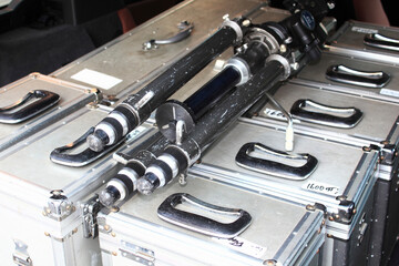 Fototapeta premium 車に積んだ撮影機材