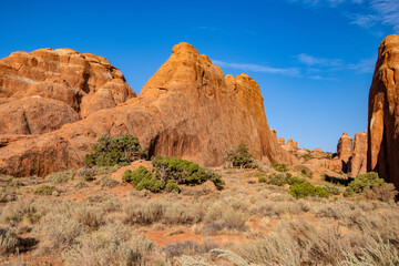 Fototapeta premium Arches National Park in October sunshine