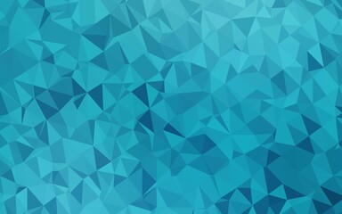 Light BLUE vector triangle mosaic cover.