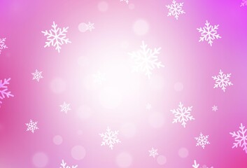 Naklejka na ściany i meble Light Pink vector layout in New Year style.