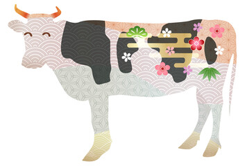 丑　年賀状　干支　アイコン