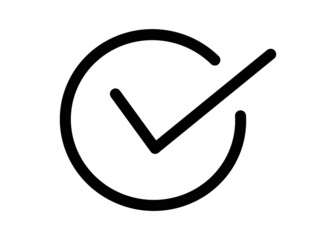 Check mark icon. Vector illustration