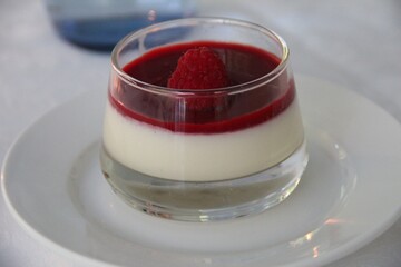 A delicious Italian dessert - Panne cotta