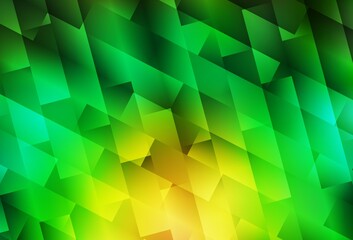 Light Green, Yellow vector pattern in square style.