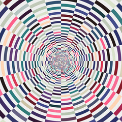 Abstract Colorful Rings Background Template, Sector Blocks