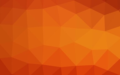 Light Orange vector polygonal background.