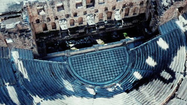 The Odeon theatre at Athens Acropolis