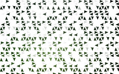Light Green vector texture in triangular style.