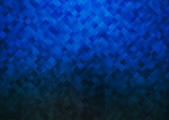 Dark BLUE vector pattern in square style.