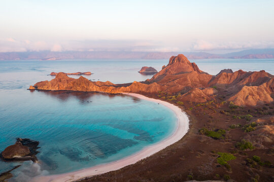 Areal view of Padar island