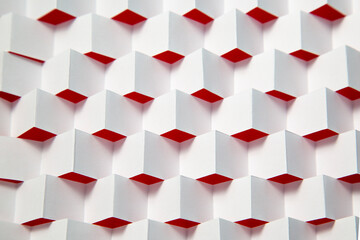 Geometry in red and white