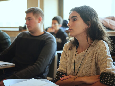 Students at class