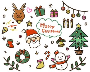 クリスマスのイラスト素材セット
