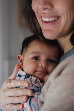 Happy mom and bub