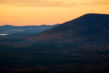 sunrise over the mountains