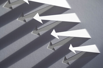 Paper Arrows with Long Diagonal Shadows