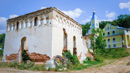 Old ruined house in Moldova