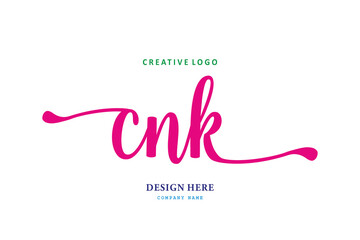 simple CNK letter arrangement logo is easy to understand, simple and authoritative