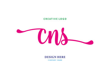 simple CNS letter arrangement logo is easy to understand, simple and authoritative