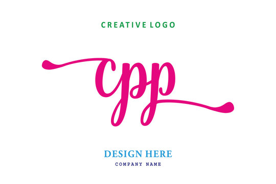 simple CPP letter arrangement logo is easy to understand, simple and authoritative