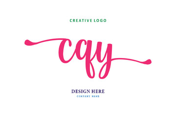 simple CQY letter arrangement logo is easy to understand, simple and authoritative