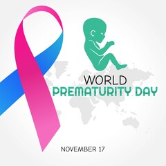 world prematurity day vector illustration. Suitable for greeting card, poster and banner.