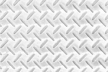 Diamond patterned steel sheet pattern and background seamless or Sliver Steel plate floor background