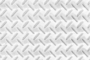 Diamond patterned steel sheet pattern and background seamless or Sliver Steel plate floor background