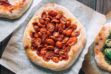 Homemade vegan pizza