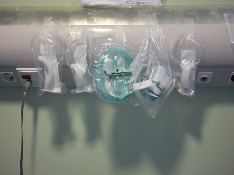 Breathing accessories at the emergency area
