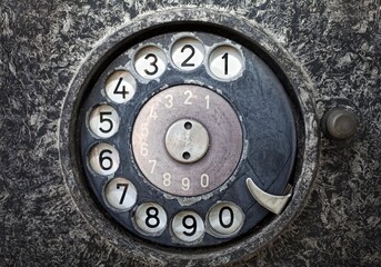 Dial of an old phone