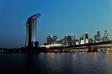 Urban Landscape Singapore Night
