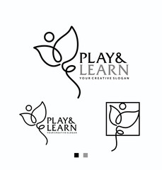 Person Tree Logo design vector