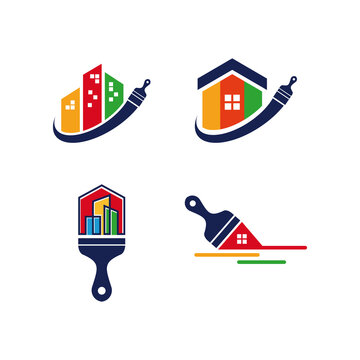 Paint logo, paint services logo, paint logo vector