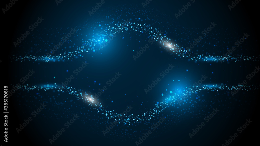 Poster abstract dot particle pattern sci fi futuristic concept design background eps 10 vector